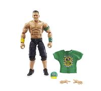 WWE Elite Collection - John Cena Action Figure, da 15,24 cm da collezione, snodata, mani intercambiabili, accessori iconici, per i fan WWE, Giocattolo e regalo per Bambini 8+ Anni, HDF37