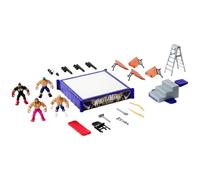 WWE Knuckle Crunchers Mini Mayhem Ring Bundle Set da gioco, Cody Rhodes, John Cena, Seth Rollins Figure