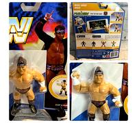 WWE Mayhem Scan & Play Serie Zack Ryder Action Figure WWF Wrestling Retro NIP
