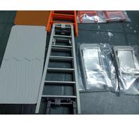 WWE TLC PLAYSET VARI COLORI ( 2 SEDIE,1 TAVOLO,1 SCALA) GRIGIO,GIAL,ARANCIO,NERO