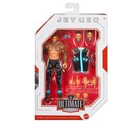 Mattel WWE Ultimate Edition Action Figure & Accessories Set, Jey USO 6" da collezione con teste e mani intercambiabili, 30 punti di articolazione