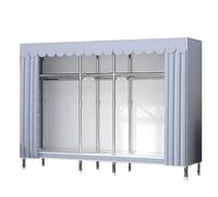 WWERTYY Armadio in Tela, armadi Portatili per Camera da Letto, 85x45x170 cm, Armadio Pieghevole, Armadio in Tessuto di Facile Montaggio, Nuovi armadi in Tessuto con Design di Base, Grigio