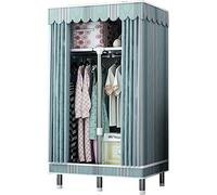 WWERTYY Armadio Portatile in Tessuto Armadio da Montare Armadio, Armadio in Tessuto Portatile in Metallo Armadio angolare Aperto per dormitorio Stabile, 172 * 85 * 45 cm Appendiabiti Porta