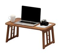 WWERTYY Casa Balcone Finestra Galleggiante Seduta Bassa Pranzo Divano Laterale Piccolo caffè Pieghevole Studio Stabilità Strutturale (Colore : Marrone, Dimensioni : 80x49x35.8cm)