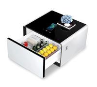 WWERTYY Comodino Intelligente con Frigorifero Integrato, Ricarica Wireless e Spazio di archiviazione Sicuro, Comodino Moderno per Camera da Letto