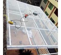 WWERTYY Lastra per coperture in policarbonato da 2 mm, lastre per Serre, Copertura Antipioggia e Anti-UV, Resistente agli Urti e infrangibile, per tettoie Esterne, tettoie per Auto e casso