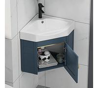 WWERTYY Mobiletto per lavabo angolare Piccolo a Parete con lavandino, lavabo di Servizio, Design per riporre Il lavandino, Vasca per Lavanderia in Ceramica, Combinazione per Cucina di casa