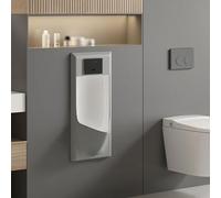 WWERTYY Orinatoio da Parete per Uomo con Scarico, orinatoi per Uomo a Prova di perdite per la Notte, orinatoio per Bagno pubblico, Design Ultrasottile, Scarico dell'Acqua a induzione adatt