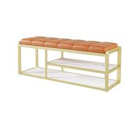 WWERTYY Panca portascarpe, Panca portascarpe Robusta a 2 Ripiani, Panca per Ingresso con Seduta Imbottita, salvaspazio, Stile Moderno, Panca portascarpe per Camera da Letto e Soggiorno (AR