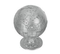 WWERTYY Posacenere retrò a Forma di Globo con Coperchio, Antivento, Stile Vintage, Decorativo, per Ufficio e casa, per Uomini e Fumatori