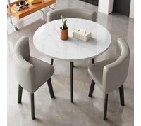 WWERTYY Set di tavolini da caffè Moderni e Informali per la Sala da Pranzo, Tavolo da conferenza Moderno in Pelle con sedie, Tavolo da negoziazione e Combinazione di sedie per Ufficio, per