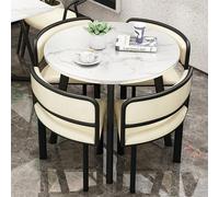 WWERTYY Set di Tavolo da Pranzo Rotondo e sedie, Tavolo da Club e sedie per Sala d'attesa, Set di tavoli da Cucina, Set di tavoli per Piccole Sale conferenze, Set di Tavolo e sedie per Il