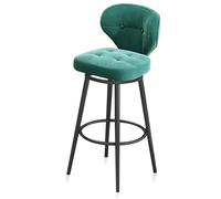 WWERTYY Sgabello Girevole in Velluto, sgabelli da Bar girevoli Moderni, Set da 1, Sedia da Isola da Cucina, Sedia da Bar con Base in Metallo per Isola da Cucina, casa, Pub, Ristorante, Ver