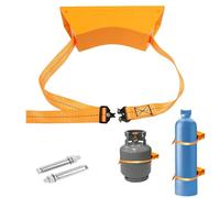 WWERTYY Supporto per bombola di Ossigeno in ABS per Camper, Supporto per bombola di propano, Supporto Fisso a Parete per bombola di Ossigeno con 2 Viti di espansione, ripiano per bombola d