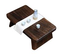 WWERTYY Tavolino da caffè in Stile Giapponese, in Legno massello, Mini Sgabello, Tavolo per Computer Portatile, Tavolo da caffè da Balcone, scrivania da Studio, Tavolo da Pranzo Piccolo (c