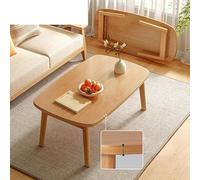 WWERTYY Tavolino da caffè Pieghevole, Tavolo da Pavimento Multifunzionale, Tavolo da tè Rettangolare in Legno, tavolino da caffè Minimalista in Legno per Soggiorno, Sala da Pranzo, Tatami