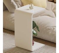 WWERTYY Tavolino Laterale a Forma di U in Acrilico Trasparente per B e Soggiorno, tavolino Moderno Piccolo, Comodino o tavolino da caffè, Sgabello da Bagno Trasparente, 30 * 30 * 55 cm, op