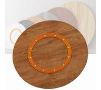 WWERTYY Vassoio Girevole in Legno massello da 20" 30" 40" Tavolo da Pranzo Lazy Susan Piatto Girevole Piatto da Portata per Cucina Resistente Grande Vassoio da Portata Rotondo per Cucina d