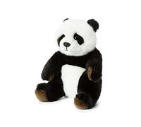 WWF 15183012 WWF00543 - Peluche a Forma di Panda Seduta, dal Design Realistico, Altezza Circa 15 cm, meravigliosamente Morbido, Colore: Nero/Bianco