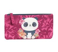 WWF - Busta Piatta Multiuso Ufficiale WWF, Borsa Portatutto con Comoda Chiusura a Zip e Fantasia Panda, Idea Regalo Bambino e Bambina, 21x10,5H cm, Rosa