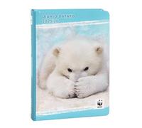 Franco Cosimo Panini - Diario scuola datato WWF Orso Polare 12 mesi 2025-2026, copertina rigida