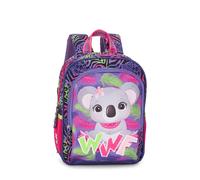 Franco Cosimo Panini WWF - Mini Zaino Ufficiale WWF, con Vano Principale e Tasca Frontale con Chisura a Zip, Spallacci, Regolabili e Imbottiti, Retro e Fondo Imbottiti, 23 x 30H x 10 cm, Rosa