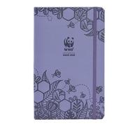 WWF, Large - Agenda 2025 Settimanale 12 Mesi, Con Elastico e Doppio Segnalibro, Con Calendario e Planner 2025 e 2026 - Cm 13x21h, Viola
