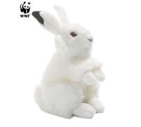 WWF Peluche Coniglio di Neve (24cm) Realistico Pupazzo Coniglio Rabbit