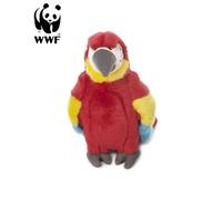 WWF Peluche Iridescente Ara Pappagallo 18cm Realistico Animali Impagliati