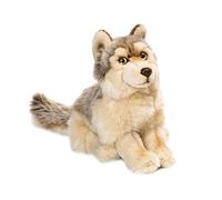 WWF - Peluche Lupo - Peluche Realistico con Molti Dettagli Simili, Morbido e Morbido, Standard CE - Altezza 25 cm