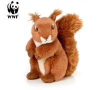 WWF Peluche Scoiattoli Bordeaux 15cm Pupazzo Realistico