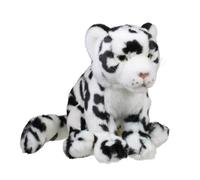 WWF WWF00045 - Peluche a forma di leopardo di peluche (World Wide Fund for Nature), motivo: leopardo delle nevi, dal design realistico, circa 19 cm e meravigliosamente morbido, bianco