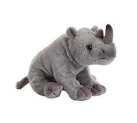 WWF WWF00350 - Peluche a Forma di Rinoceronte (World Wide Fund for Nature) dal Design Realistico, Dimensioni Circa 18 cm e meravigliosamente Morbido, Multicolore