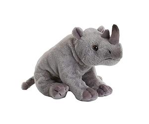 WWF WWF00350 - Peluche a Forma di Rinoceronte (World Wide Fund for Nature) dal Design Realistico, Dimensioni Circa 18 cm e meravigliosamente Morbido, Multicolore