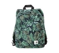 WWF Zaino con stampa a foglie, struttura in tessuto resistente, cinghie imbottite regolabili e pratica chiusura lampo, ideale per il trasporto quotidiano, viaggi, lavoro o uso casual all'aperto