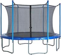 WWFAN Rete di Sicurezza di Ricambio, con Cerniere a Doppia Testa a 6 Poli, Rete Protettiva for trampolini, Solo for Rete for Bambini (Color : Black, Size : 12FT+Diameter 3.66m)
