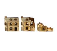 WWG Case a Graticcio della Normandia per Wargame Storici - Scala 28mm MDF