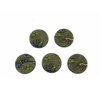 WWG Jungle Warfare 5 x Basette per Miniature (40mm) - 28mm Wargame Vietnam