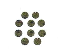 WWG Jungle Warfare 10 x Basette per Miniature (25mm) - 28mm Wargame Vietnam