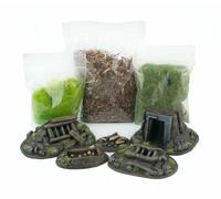 WWG Jungle Warfare Campo Battaglia Difesa & Materiale Scenario - Wargame