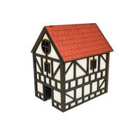 WWG Medieval Town Casa a due Piani (Dipinta/Non Dipinta) - 28mm Terreno Modello