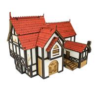 WWG Medieval Town Maniero (Dipinto/Non Dipinto) - 28mm Medievale Wargame Terreno