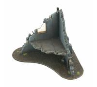 WWG War-Torn City Edificio ad Angolo in Rovina - 28mm Wargame Terrain