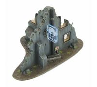 WWG War-Torn City Sezione a T di edificio in Rovina - 28mm Wargame Terrain