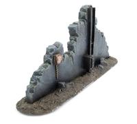 WWG War-Torn City Sezione Dritta di Edificio Distrutto - 28mm Wargame Terrain