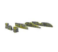 WWG World at War 6 x Muri e Colonne di Pietra - 28mm Normandia Wargame Terrain