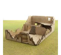 WWG World at War Casa Distrutta 1 Scala 28mm - Wargame Terrain Figure