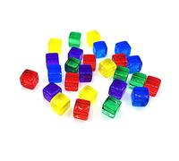 WWHJR 200 dadi acrilici da 8 mm a 6 facce trasparenti per giochi di ruolo, dadi per puzzle, giocattoli da tavolo, cubi per feste