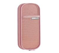 WWHJR Astuccio trasparente per penne a doppio strato, organizer per matite, pennelli da trucco da viaggio, per scuola, ufficio, borsa a doppio strato, A