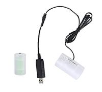 WWHJR Cavo per batterie da USB a D per sostituire 1-4 batterie D da 1,5 V per orologi remoti linea di eliminazione della batteria del dispositivo elettronico